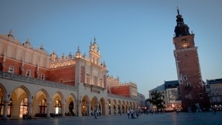 Rynek Główny Krakows Main Square Poland [upl. by Mclyman]