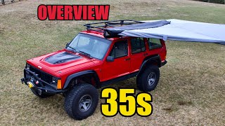 Jeep Cherokee XJ Overland Build  45in lift 35s [upl. by Cathlene]