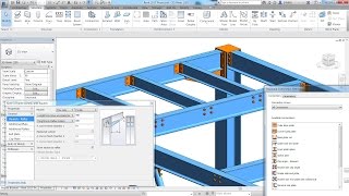 Structural Steel Connections in Revit 2017 and Advance Steel 2017 [upl. by Hux764]