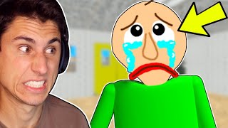 I Made Baldi REALY SAD  Baldis Basics [upl. by Browning]