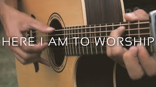 Here I Am To Worship  Tim Hughes Fingerstyle Guitar Cover by Albert Gyorfi TABS [upl. by Uohk]