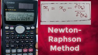 Newton Raphson method using calculator [upl. by Dinsdale]