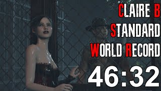 Resident Evil 2 Remake  Claire B Speedrun World Record  4632 [upl. by Grondin]