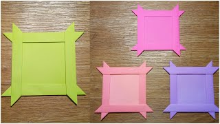 HOW TO MAKE MINI FRAMES  DIY PAPER FRAME FOR PHOTO [upl. by Rania]