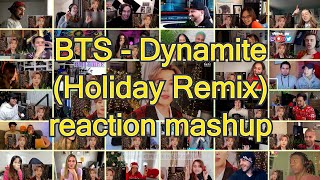 BTS Dynamite Holiday Remix｜reaction mashup [upl. by Pepi614]