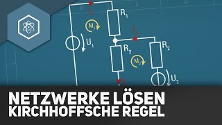 Netzwerke mit den Kirchhoffschen Regeln lösen  Beispiel [upl. by Alleinad]