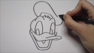 Donald Duck leren tekenen in stappen [upl. by Claudelle]