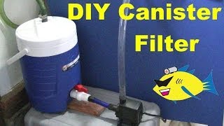 How To Make DIY Canister Filter Aquarium Filter [upl. by Abehsat]