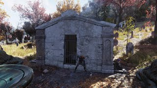 Fallout 76 Where to Find The Kanawha County Cemetery Kanawha Mausoleum Key [upl. by Foulk]