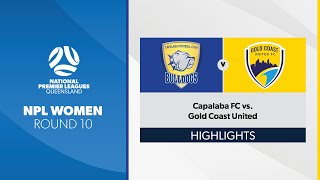 NPL Women R10  Capalaba FC vs Gold Coast United Highlights [upl. by Rramed]