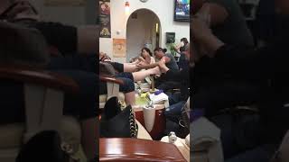 Woman can’t stop laughing during pedicure [upl. by Letsyrk408]