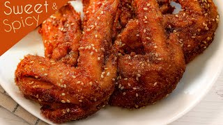 Sweet amp Spicy Japanese Chicken Wing Recipe  Nagoya Style Tebasaki  Easy Recipe [upl. by Niret]