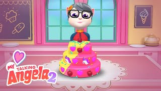 New Cake Recipe My Talking Angela 2 Android Gameplay Episode 51 [upl. by Savdeep285]