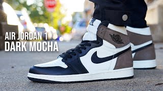 Air Jordan 1 Dark Mocha Review [upl. by Arretal183]