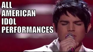 Adam Lamberts American Idol Performances [upl. by Allemahs525]