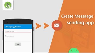 How to Send text message from android app  Android studio tutorial [upl. by Dirgni]