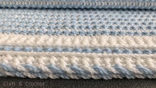 Easy crochet blanket pattern craft amp crochet baby blanket 2710 [upl. by Attirb]