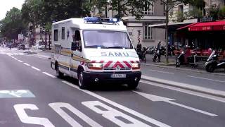 Paris Ambulance French Siren Responding [upl. by Artema]