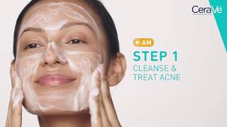 Simple Routine for Acne Prone Skin  Cerave [upl. by Vig]