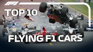 Top 10 Flying F1 Cars [upl. by Neelrahs]