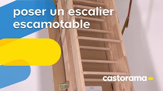 Poser un escalier escamotable Castorama [upl. by Fairlie85]