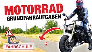 Motorrad Grundfahraufgaben So klappts  Fischer Academy [upl. by Margret239]