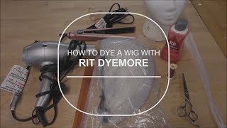 How to Dye a Wig with Rit Dyemore [upl. by Cello35]