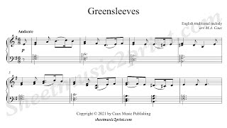 Greensleeves  Piano [upl. by Eiral317]