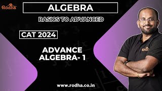 Advance Algebra 1  Algebra  Quantitative Aptitude  CAT Preparation 2024 [upl. by Cullen955]