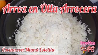 COMO COCINAR ARROZ BLANCO GRANEADITO EN OLLA ARROCERA [upl. by Oiramrej]