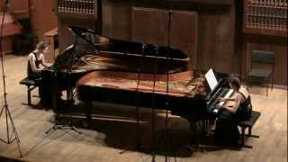 Brahms Variations on a theme by Haydn for two pianos op 56b [upl. by Llenrep]