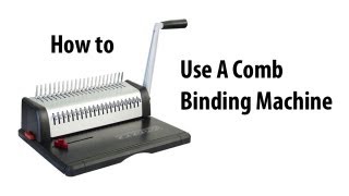 How to Comb Bind [upl. by Bruning]