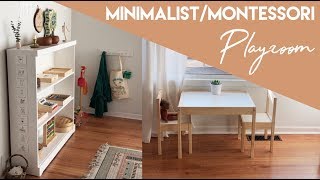 Minimalist  Montessori Inspired Playroom Tour [upl. by Peddada518]