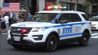 NYPD ESU Police car responding  Rumbler siren [upl. by Triny]