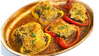 POIVRONS FARCIS À LA VIANDE HACHÉE RECETTE FACILE [upl. by Acirdna]