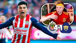 ESPAÑOL REACCIONA al CHIVAS 41 PUMAS  Repechaje 2022 [upl. by Elexa173]