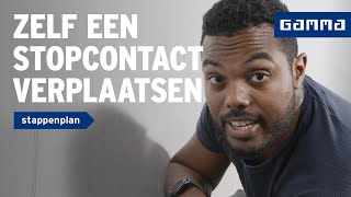 Stopcontact verplaatsen  Wanden en plafonds  How to met GAMMA [upl. by Anelliw]