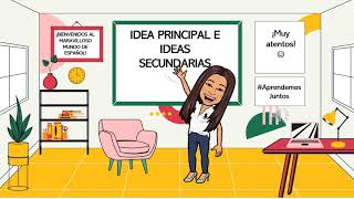 IDEA PRINCIPAL Y SECUNDARIAS PARA NIÑOS DE PRIMARIA [upl. by Parshall]