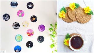 CD Coaster Tutorial  Wall Decor Idea with Old CD  DIY CD Craft Ideas EASY [upl. by Elspeth]