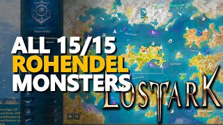 All Rohendel Monsters Lost Ark [upl. by Atneciv]