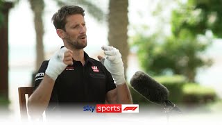 EXCLUSIVE Romain Grosjean reveals how he escaped horrific fireball crash [upl. by Elad]