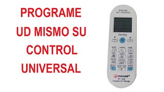 COMO PROGRAMAR UN CONTROL REMOTO UNIVERSAL [upl. by Dean]