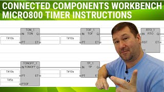 Micro800 Timer Instructions Connected Components Workbench [upl. by Ahswat944]