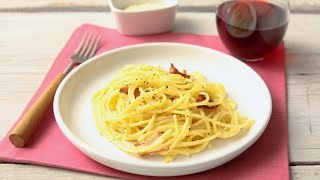 Pasta Carbonara Martha Stewart [upl. by Ynnos]