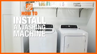 How to Install a Washing Machine  The Home Depot [upl. by Nagah]