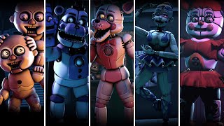 FNaF Sister Location Voice Lines animated [upl. by Emmett]