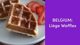 Liege Waffles  Authentic recipe from Belgium [upl. by Daphie]