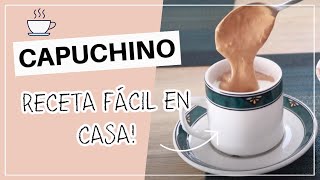 Cómo hacer CAPUCHINO casero fácil ☕ Erika zárate [upl. by Pickering672]