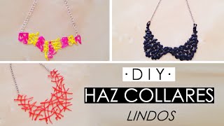 DIY  3 collares para hacer en casa ♡ ɴᴀɴᴄʏ [upl. by Swihart631]