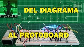 como pasar circuito en diagrama esquematico al protoboard paso a paso Schematic to Breadboard [upl. by Carey]